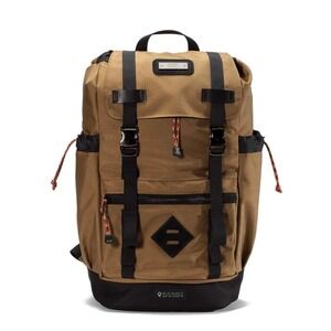 Gobi Rucksack Backpack Unisex Large Tan Black Rugged Outdoor Hiking Bag